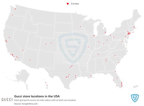 Gucci number of locations